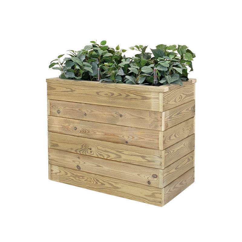 Jardinera Con Autorriego De Madera Nidum Basic Interior Y Exterior Hortalia 75x40x60 Cm_0