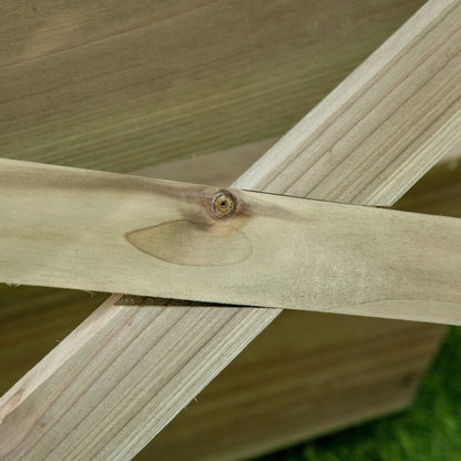 Outsunny Jardinera De Escalera 3 Pisos De Madera Con Tela No Tejida 71x61x77 Cm_3