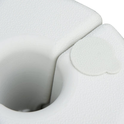 Soportes Para Pabellón Outsunny Pe Blanco 24x24x25 Cm_4