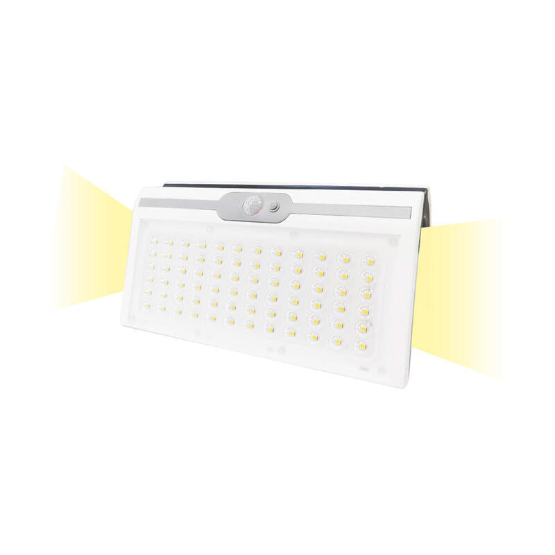 Aplique Solar 6w 430lm 6.500k Con Sensor Color Blanco Edm_0