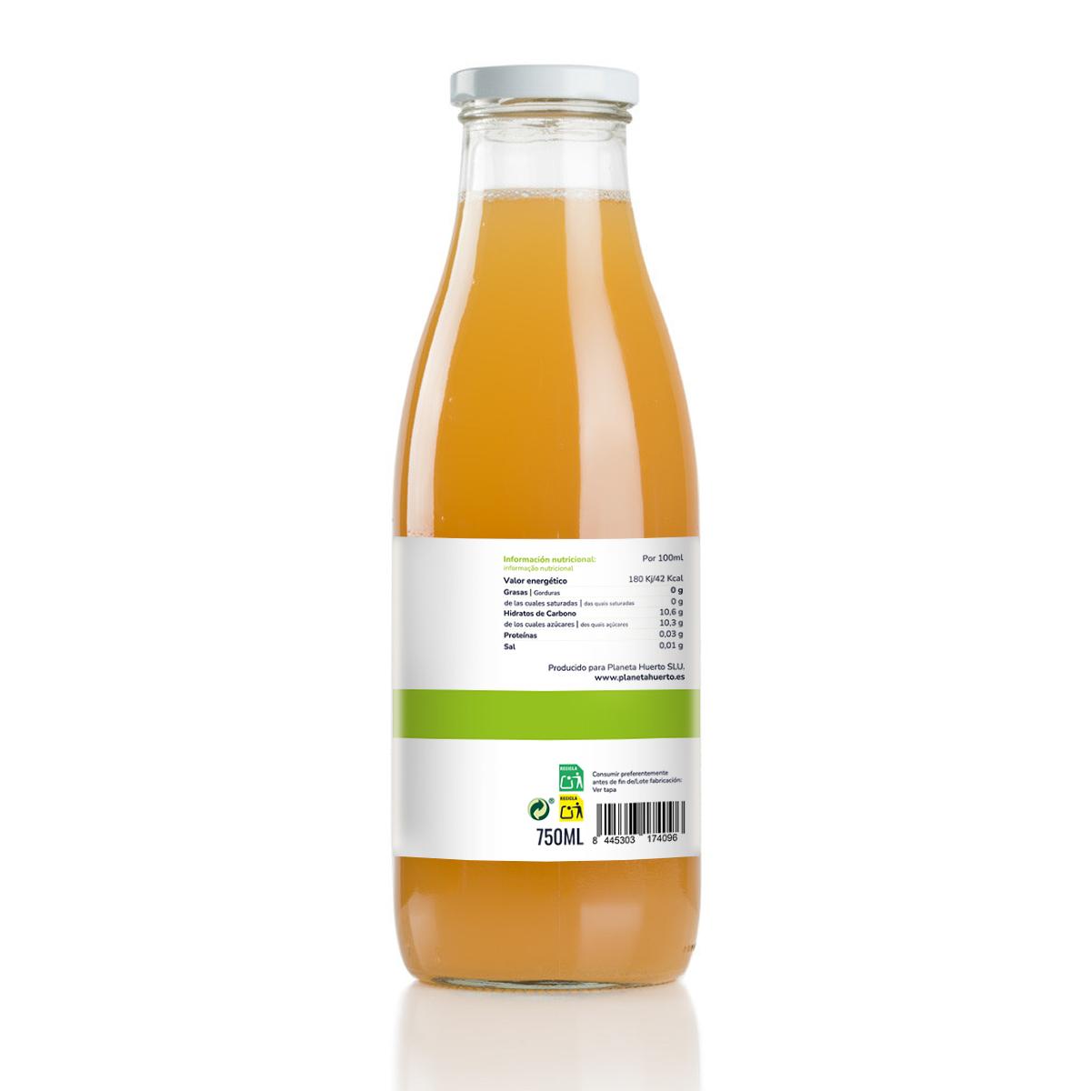 Zumo de Manzana 100% fruta exprimida Eco Planeta Huerto 750ml