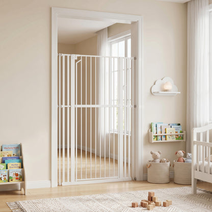 Pawhut Barrera De Seguridad Niños Perros Y Gatos Alta 160cm Extensible 76-105cm_1