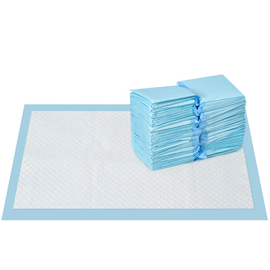 Pawhut Empapadores Para Perros 100 Unidad 45x30 Cm Diseño De 6 Capas Azul_0