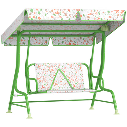 Aiyaplay Columpio De Jardín Exterior Para Niños De +3 Años 112x75x120 Cm Verde_0