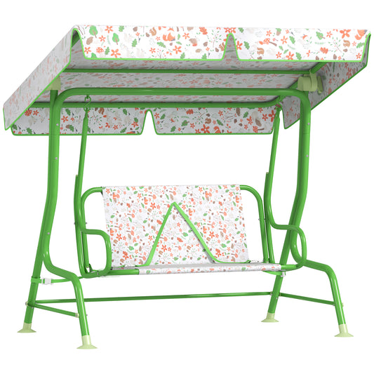 Aiyaplay Columpio De Jardín Exterior Para Niños De +3 Años 112x75x120 Cm Verde_0