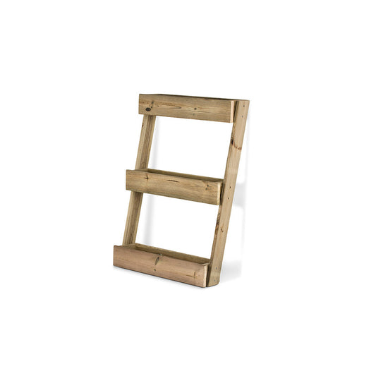 Jardinera Vertical Madera Tratada Exterior Stand Line Floor KD 3B Hortalia_0