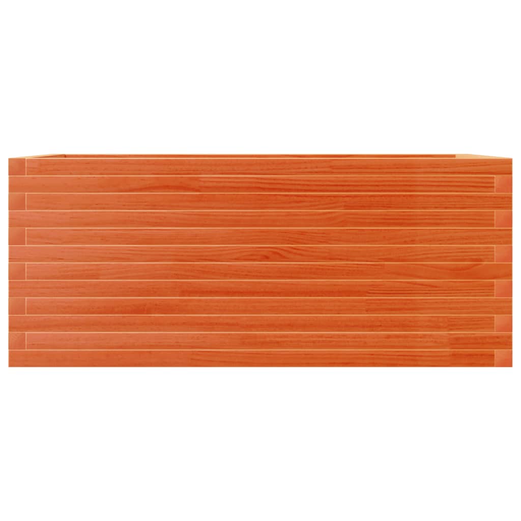 Jardinera De Madera Maciza De Pino Marrón Cera 110x60x46 Cm_4