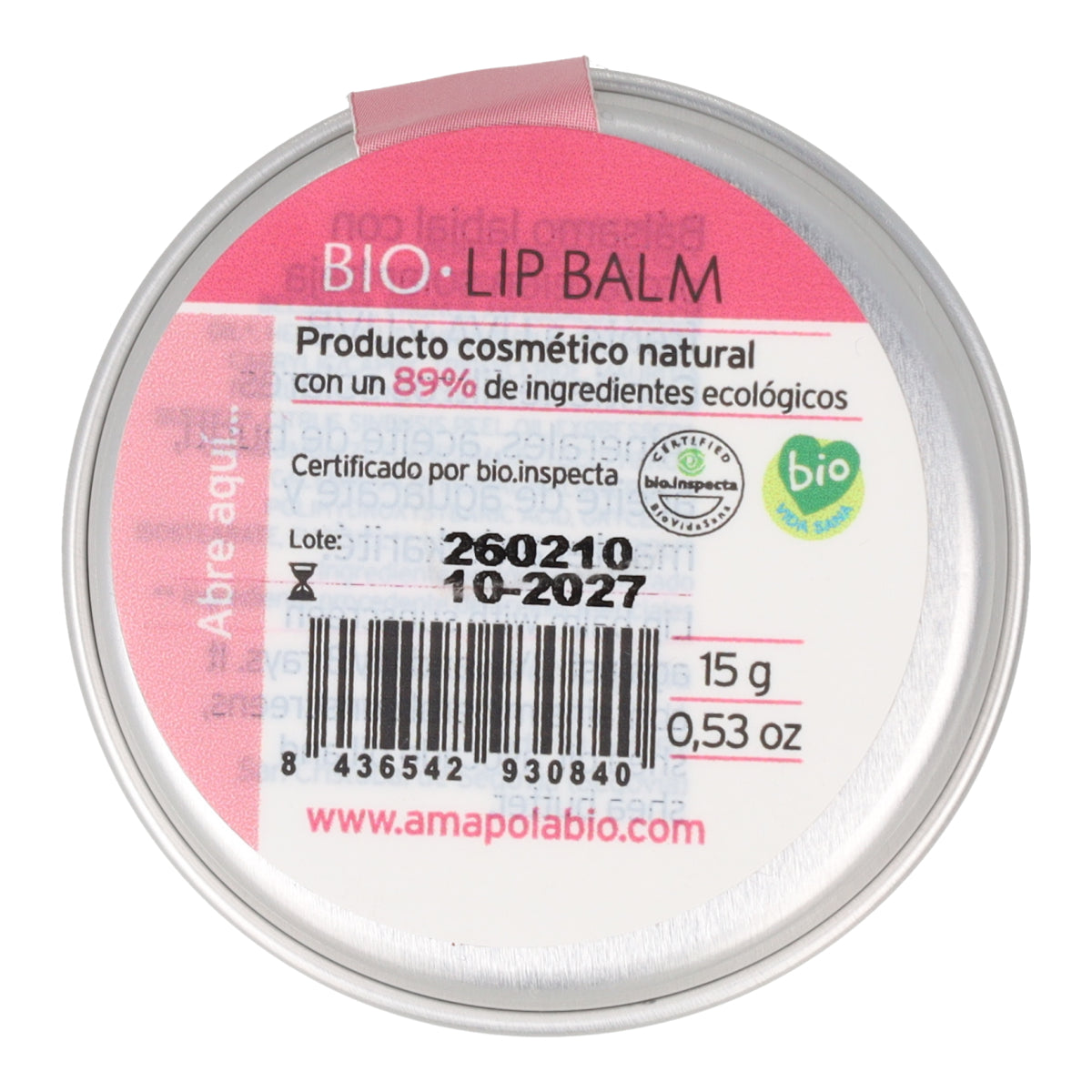 Protector labial Amazonia Amapola 15 ml