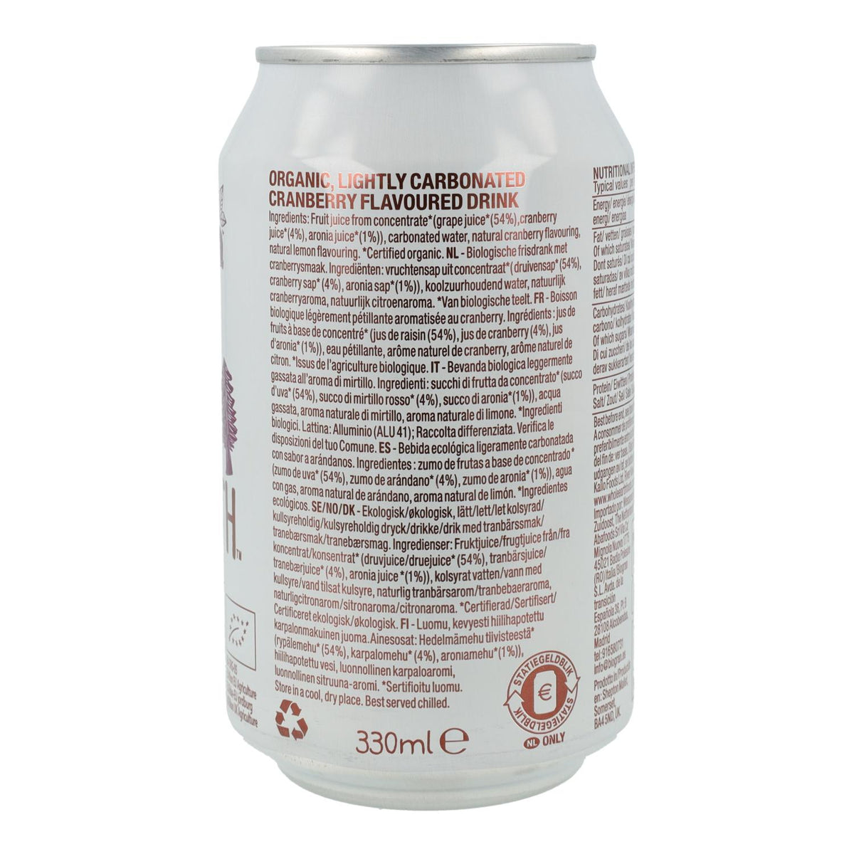 Refresco Bio Arándanos Whole Earth 330ml