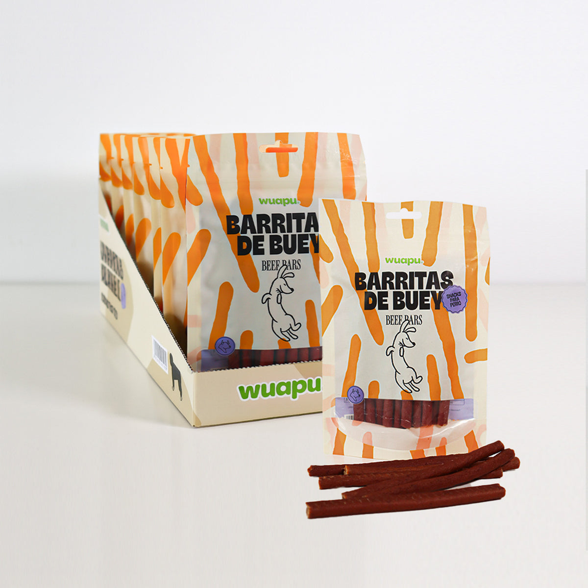 Snack Para Perro En Barritas Semihúmedas De Cordero 12 Paq X (100gr) Wuapu_0