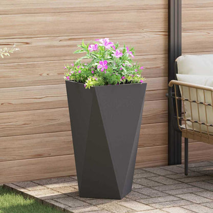 Jardinera 2 Pcs Negro 40 X 40 X 75 Cm Acero_3