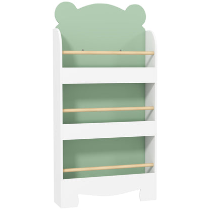 Librería Infantil Aiyaplay Mdf, Madera De Pino Verde 55x15x110 Cm_0