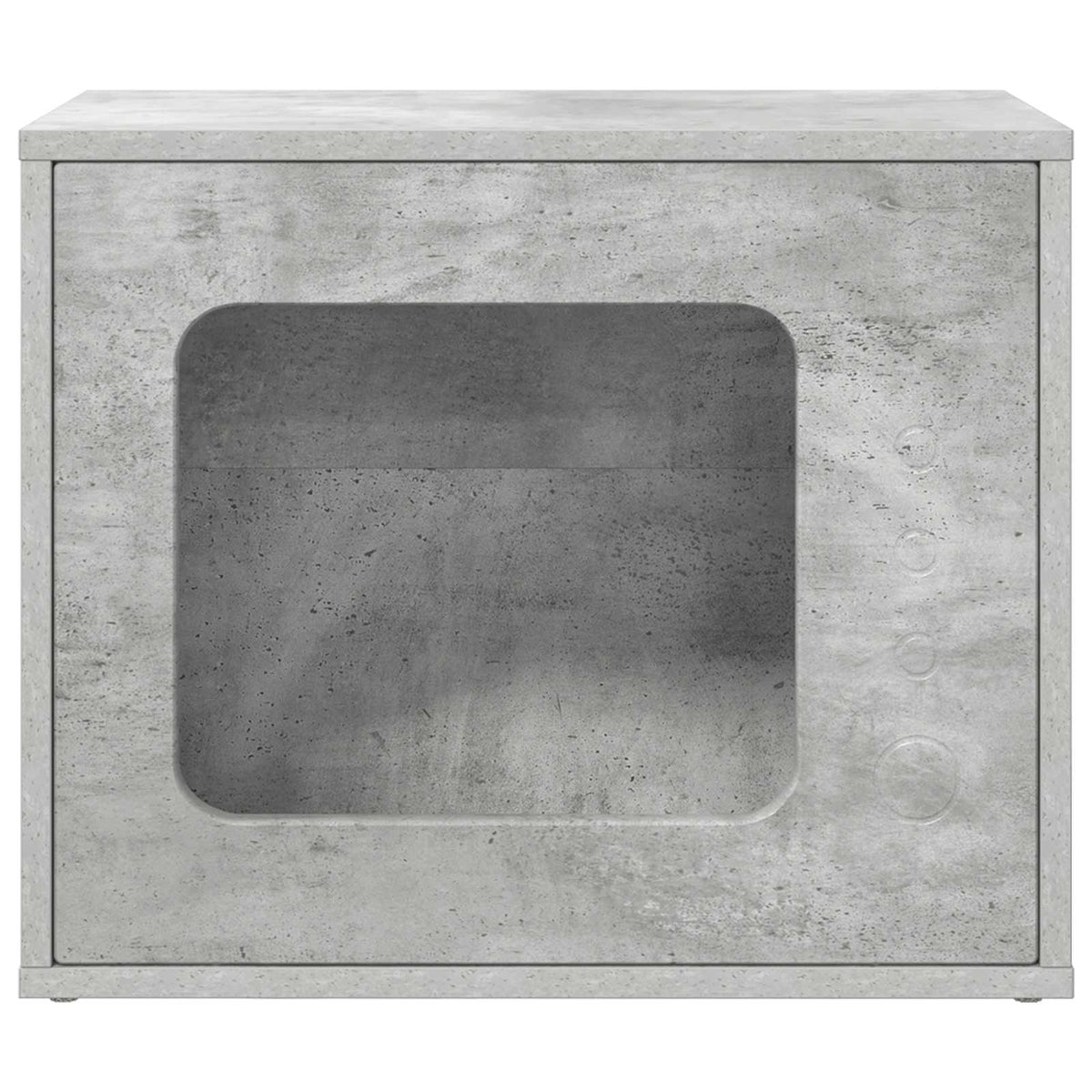 Casa Para Gatos Concreto 51 X 30 X 42,5 Cm Madera De Ingeniería_4