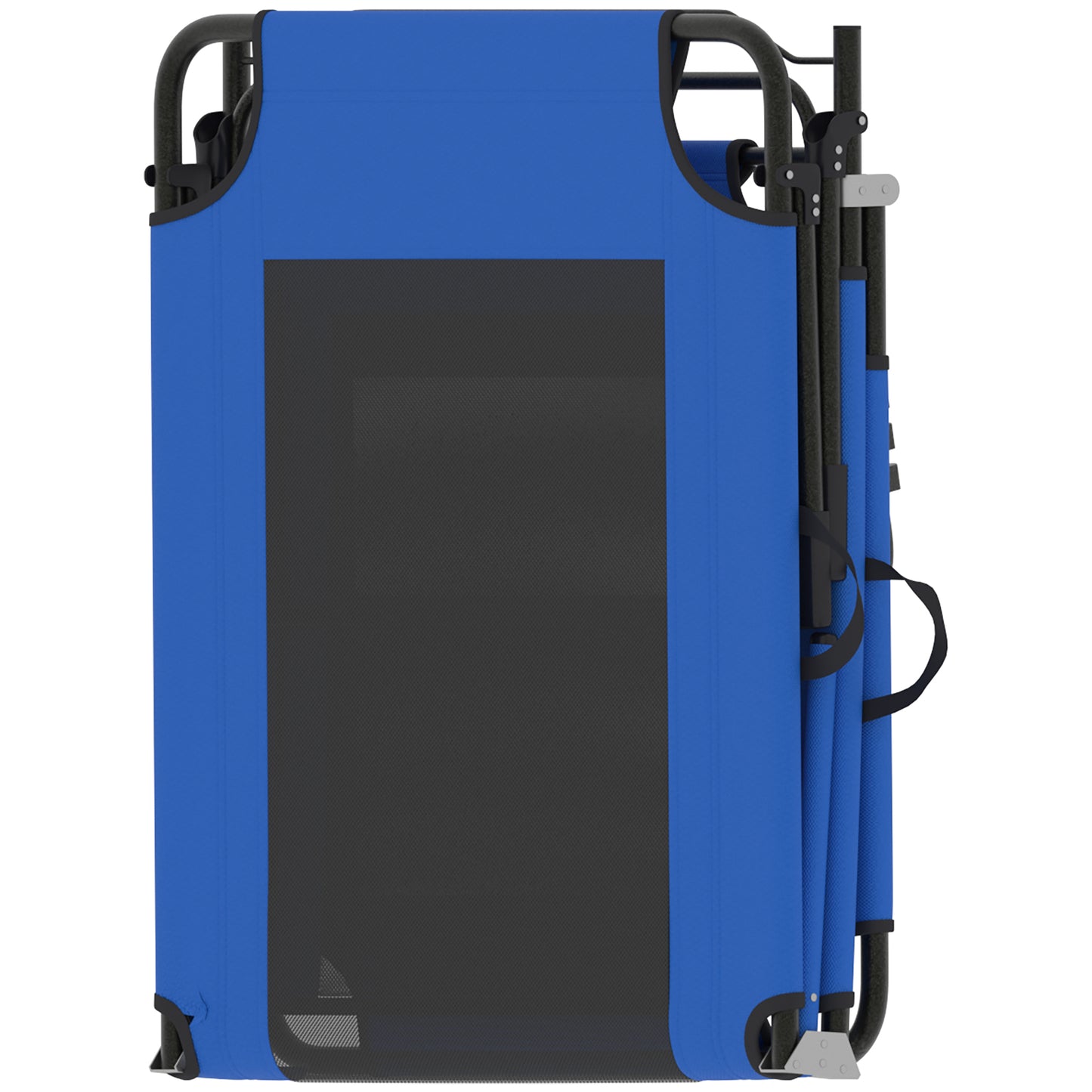 Outsunny Tumbona Plegable Respaldo Ajustable En 4 Niveles 175x58x68 Cm Azul_4