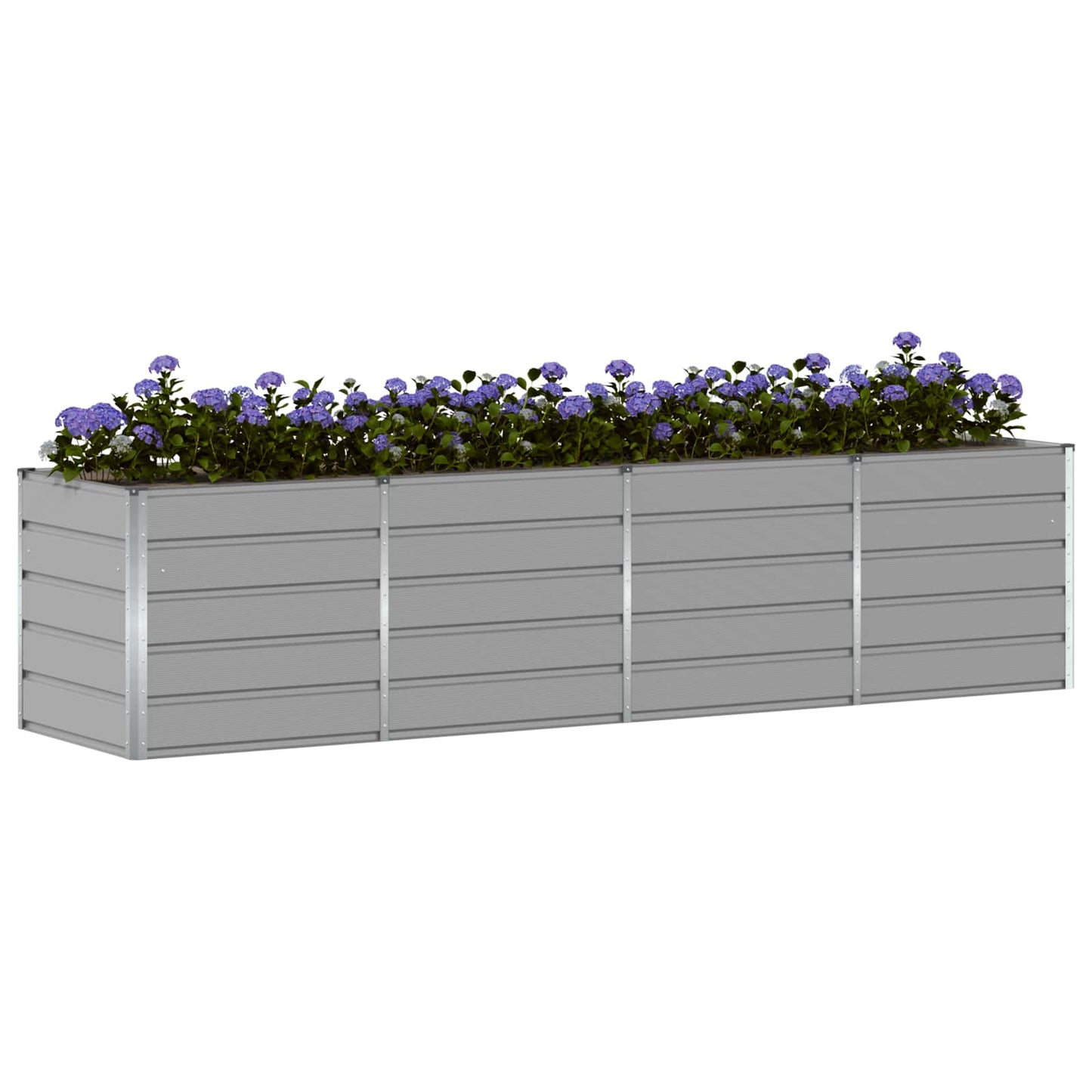 Jardinera Gris Claro 320 X 80 X 75 Cm Acero_2