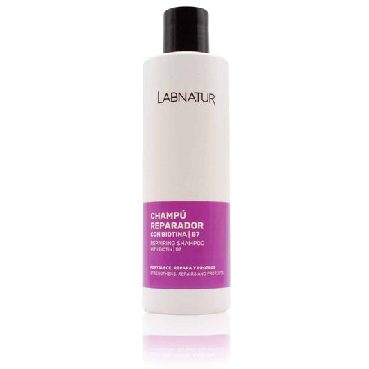 Champú Reparador con Biotina Labnatur 250 ml | Fortalece y Repara | Volumen | Cabello Débil o Quebradizo | Vegano_0