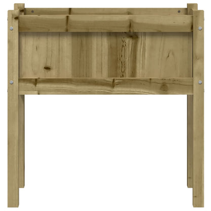 Jardinera Con Patas Madera De Pino Impregnada 70x31x70 Cm_4