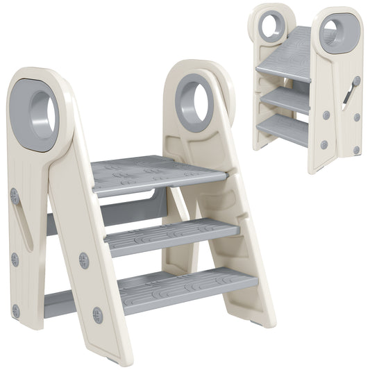 Taburete Para Niños Aiyaplay Hdpe, Pp Gris 46.5x47x61.5 Cm_0