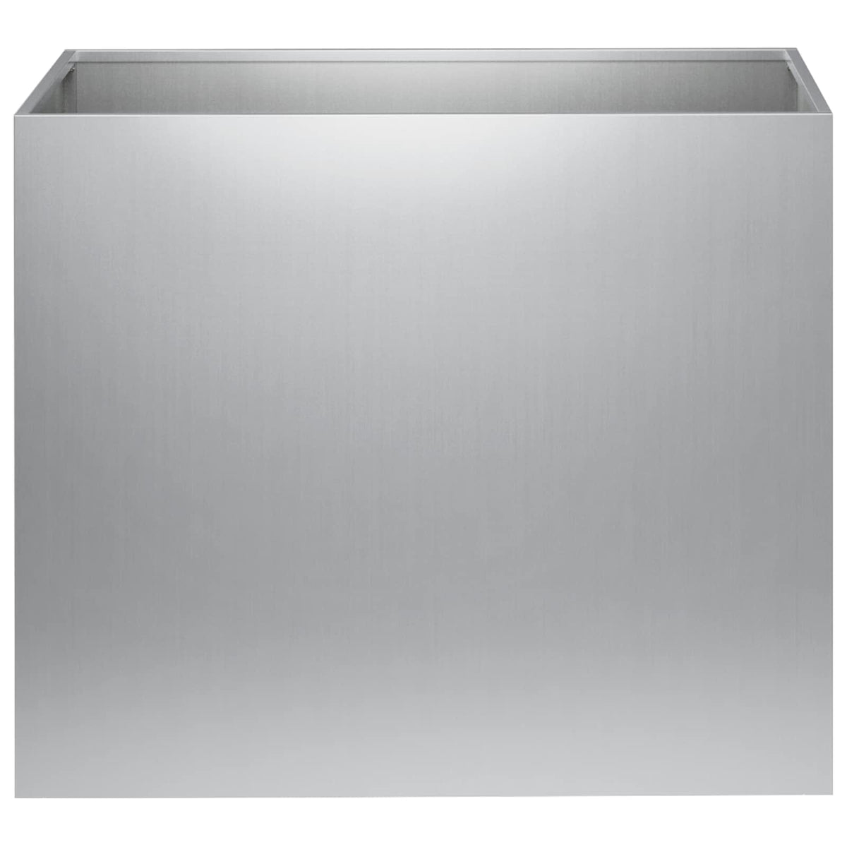 Macetero De Jardín Plateado 60 X 40 X 50 Cm Acero Galvanizado_2