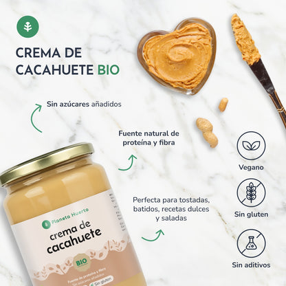 Crema de Cacahuetes ECO Planeta Huerto 2kg