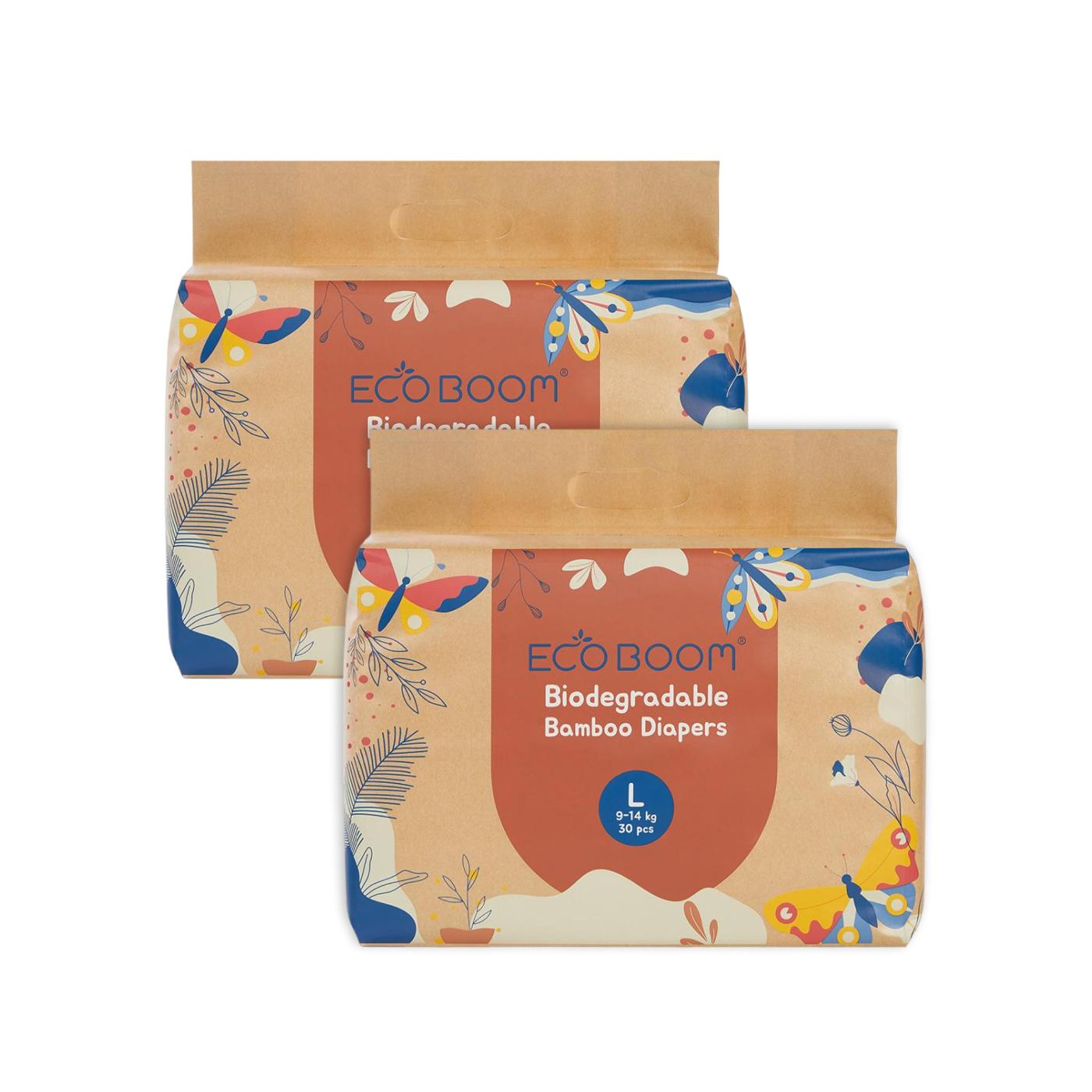 Pack Ahorro Pañal de Bambú Ecoboom T4 60 uds