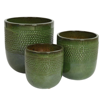 Macetero Terracota Verde 38cm_0