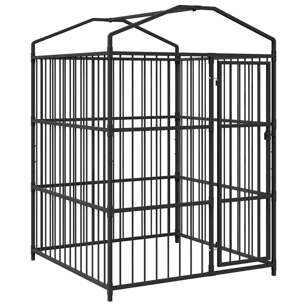 Perrera De Exterior Con Techo 150x150x210 Cm_2