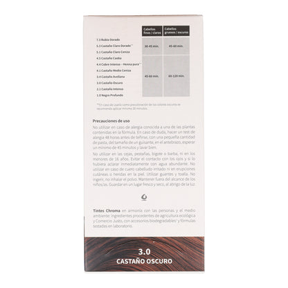 Tinte Chroma BIO Castaño Oscuro 3.0 100 g