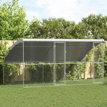 Refugio Para Perros 2 Pcs Plateado 4 X 2 X 2 M_1