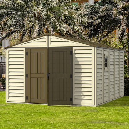 Caseta Jardín Woodbridge Plus 10.5×13 Pvc Beige/marrón_1
