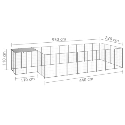 Perrera Plateada 10,89 M² Acero_5