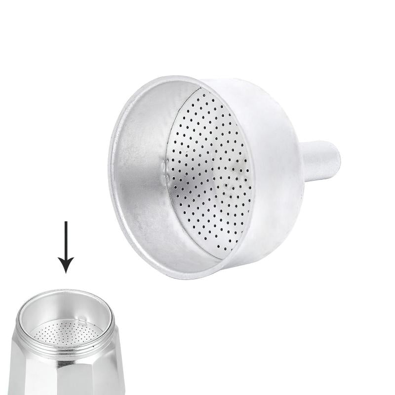 Embudo Cafetera Aluminio Classic / Inducción 6 Tazas_0