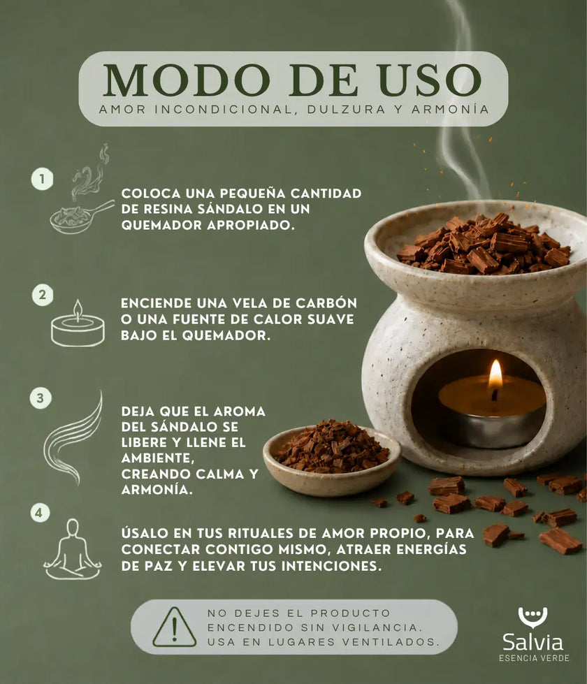 Salvia - Resina Sándalo En Virutas, Granel | 50g_3