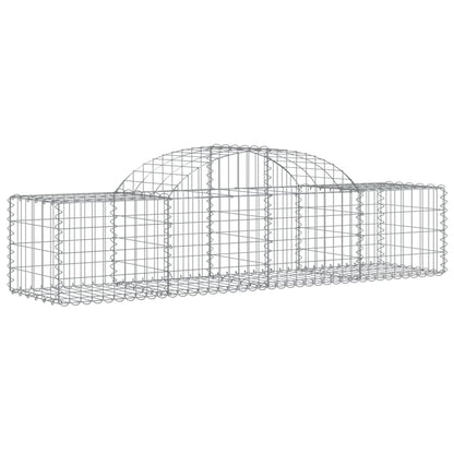 Cestas De Gaviones 30 Uds Forma De Arco Hierro 200x50x40/60 Cm_2