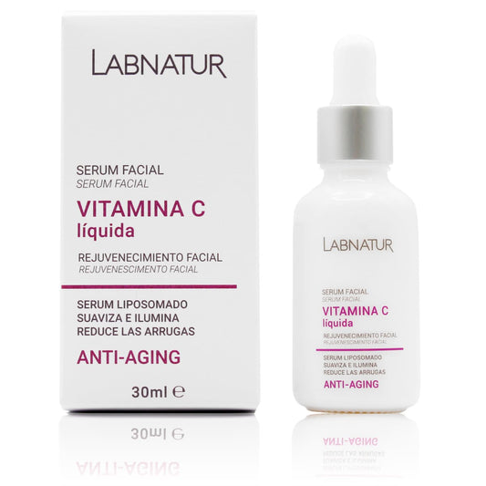 Sérum Facial de Vitamina C Líquida Labnatur 30 ml | Antioxidante e Iluminador | Luminosidad, Elasticidad y Tono Uniforme_0