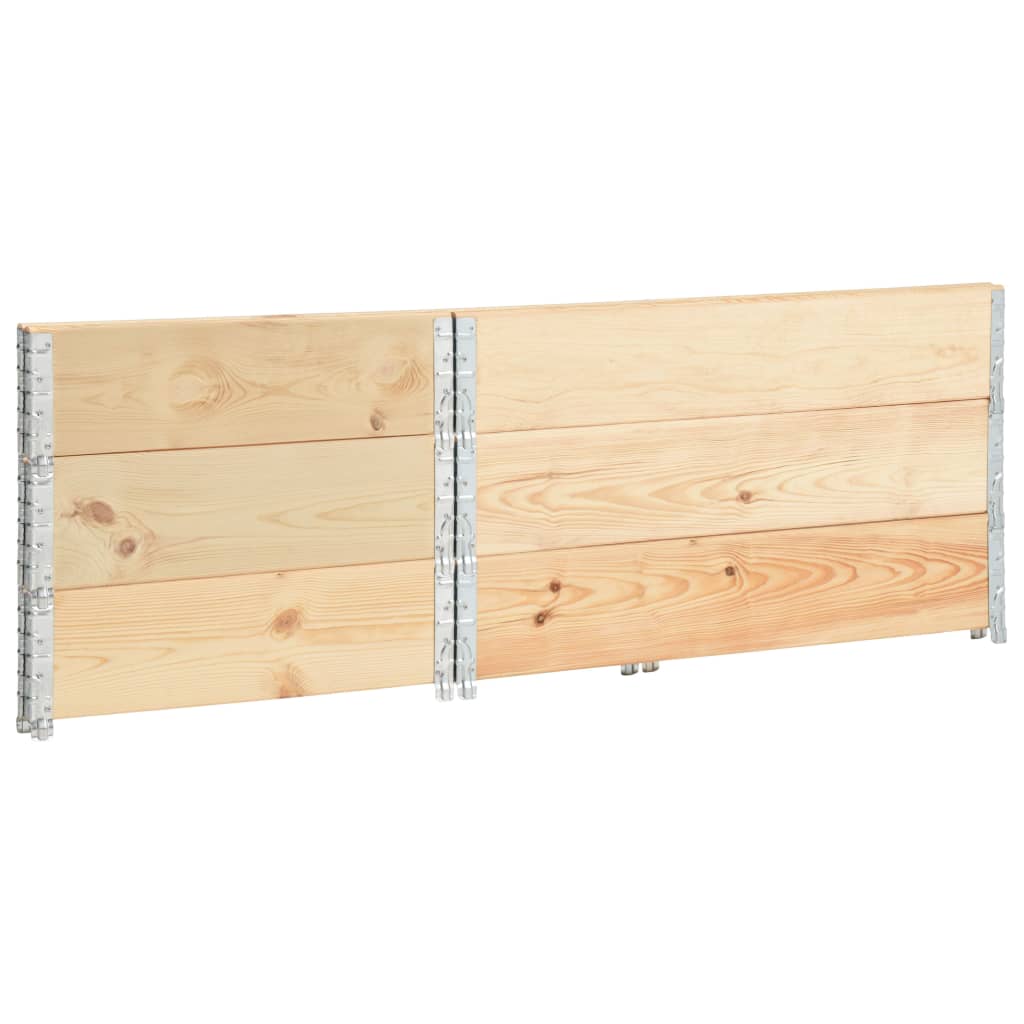 Arriates De Madera Maciza De Pino 3 Unidades 50x100 Cm_3