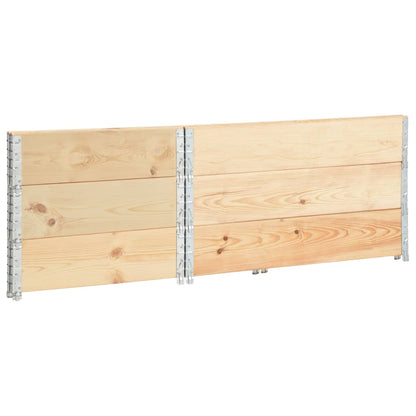 Arriates De Madera Maciza De Pino 3 Unidades 50x100 Cm_3