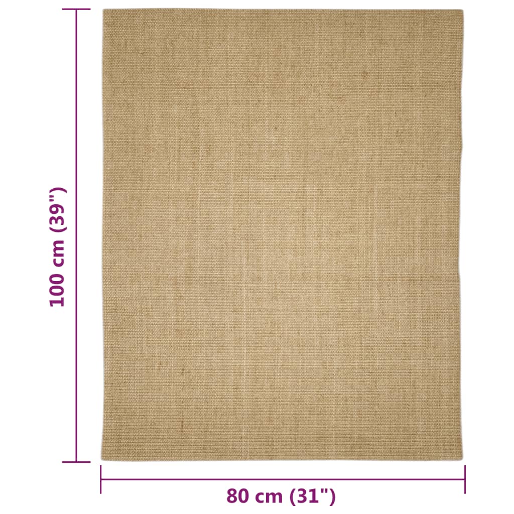 Alfombra De Sisal Para Rascador 80x100 Cm_5