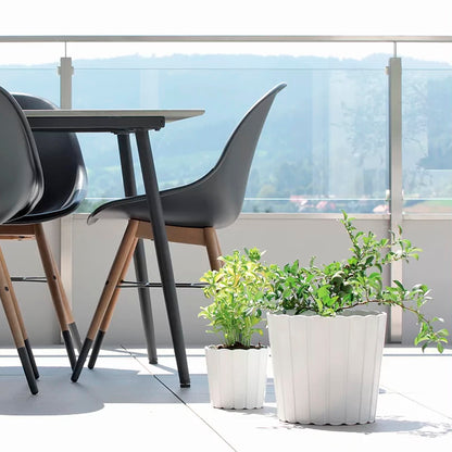 Maceta Boardee Basic 12l., Dimensiones (mm) 285x285x256, Color Blanco_3