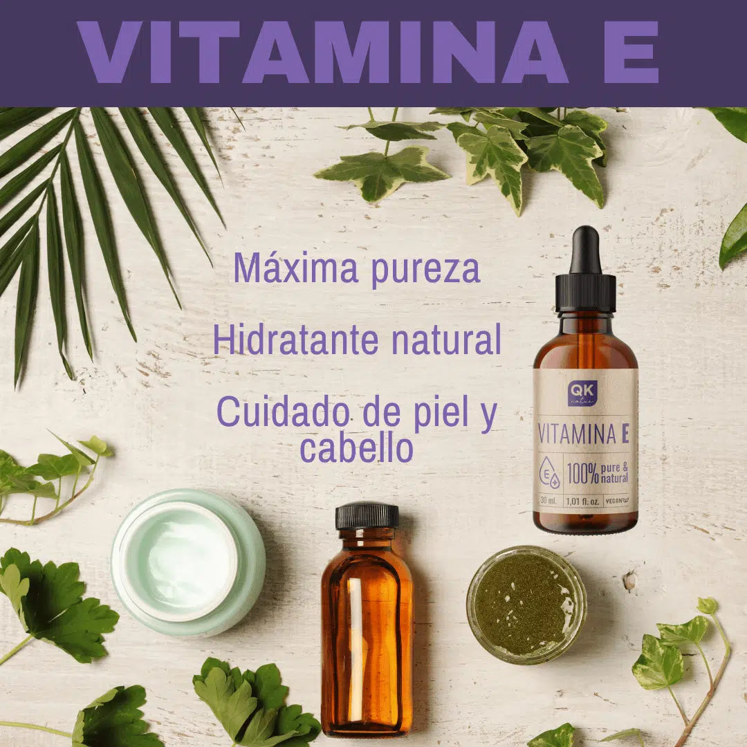 QKnatur - Vitamina E Líquida Pura (tocopherol) 30 Ml - Natural Vegetal - Antioxidante Y Antiedad_2
