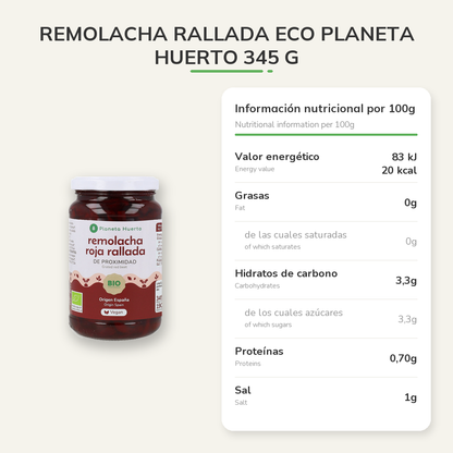 Información nutricional