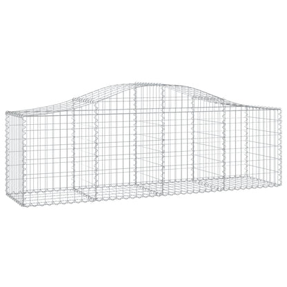Cestas De Gaviones 4 Uds Forma De Arco Hierro 200x50x60/80 Cm_2