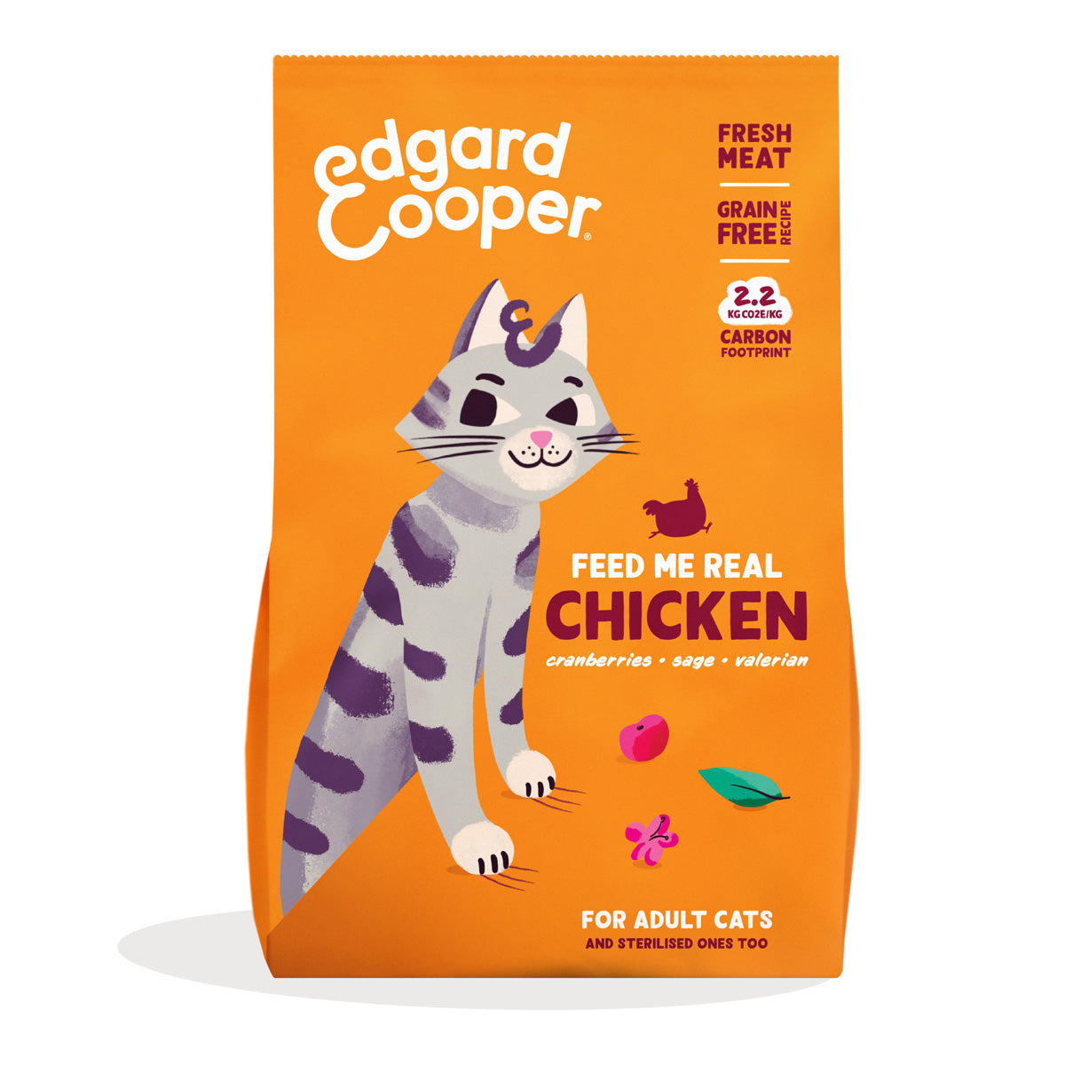 Pienso para gatos Pollo Fresco de Corral Edgard & Cooper 4 Kg