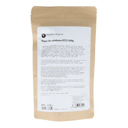 Pipas peladas calabaza ECO Planeta Huerto 250 g