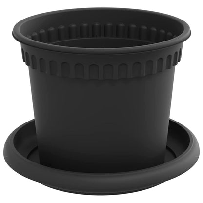 Macetas 24 Uds. Negro Plástico_4