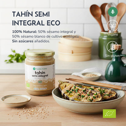 Pack 9x Tahín Semi Integral ECO Planeta Huerto 350g