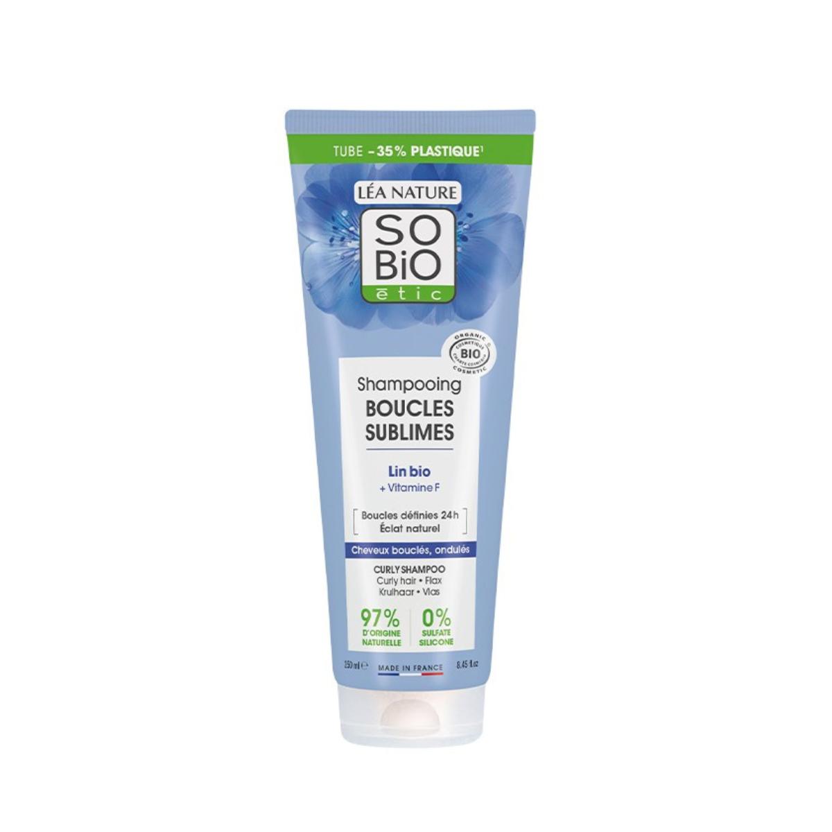 Champú rizos lino bio & vitamina F So'Bio 250 ml