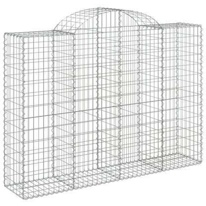 Cestas Gaviones 4 Uds Forma De Arco Hierro 200x50x140/160 Cm_2