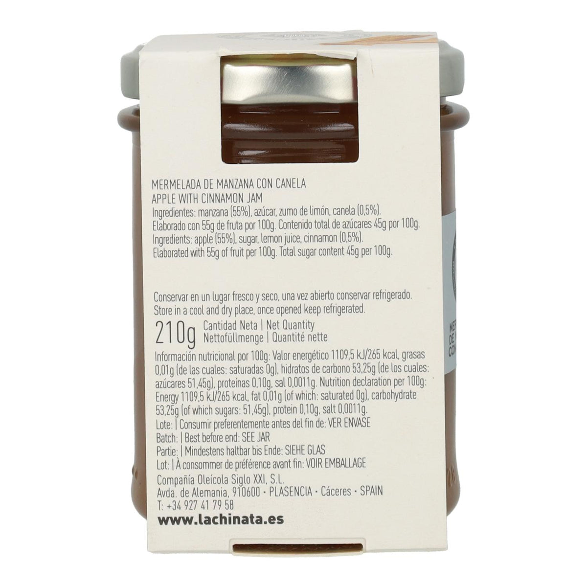 Mermelada de Manzana y Canela La Chinata 210 gr
