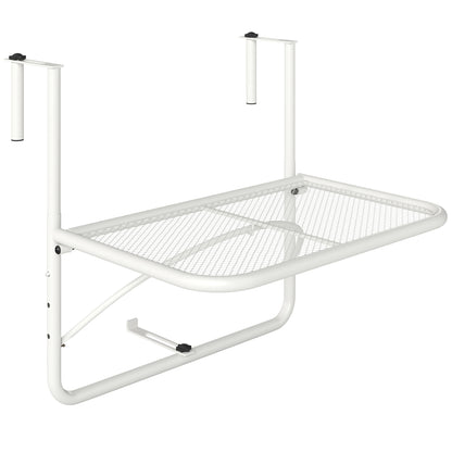 Outsunny Mesa Colgante Balcón Altura Ajustable En 3 Posiciones Carga 30kg_0